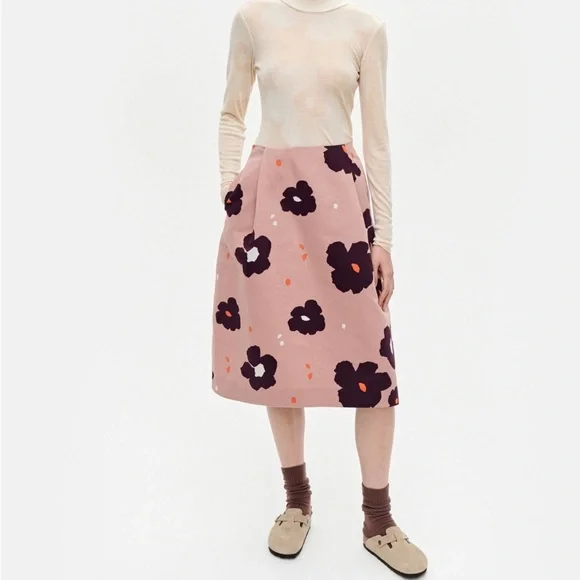 MARIMEKKO
Floral Print Knee-Length Skirt - Picture 2 of 3